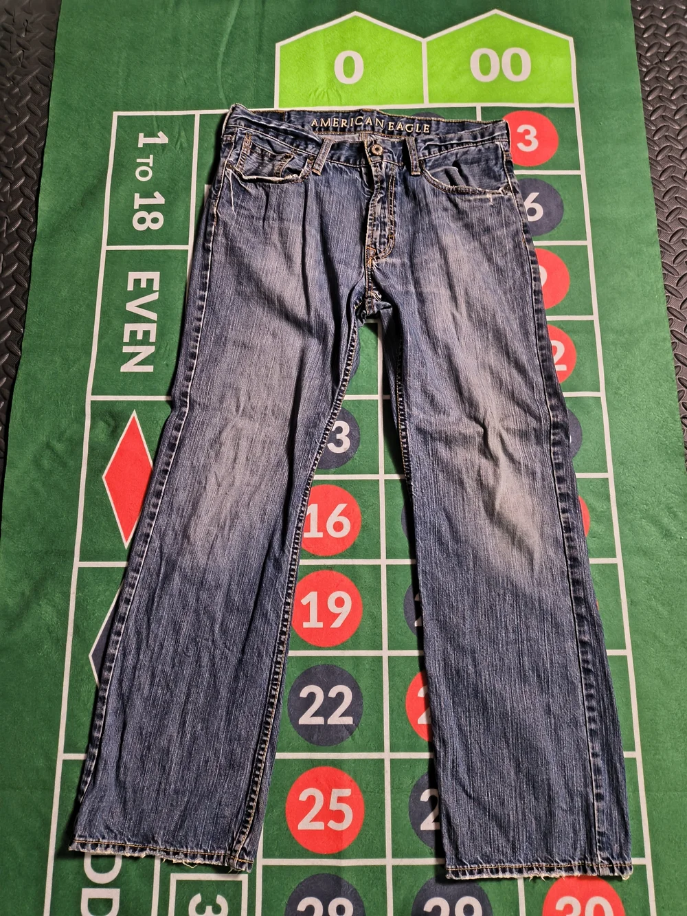 American Eagle Low Rise Boot Jeans 32x29 Blue Y2K Denim Tagged 32x32